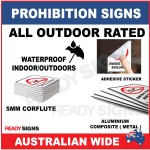 PROHIBITION SIGN - PS003 - NO SMOKING IN THIS AREA